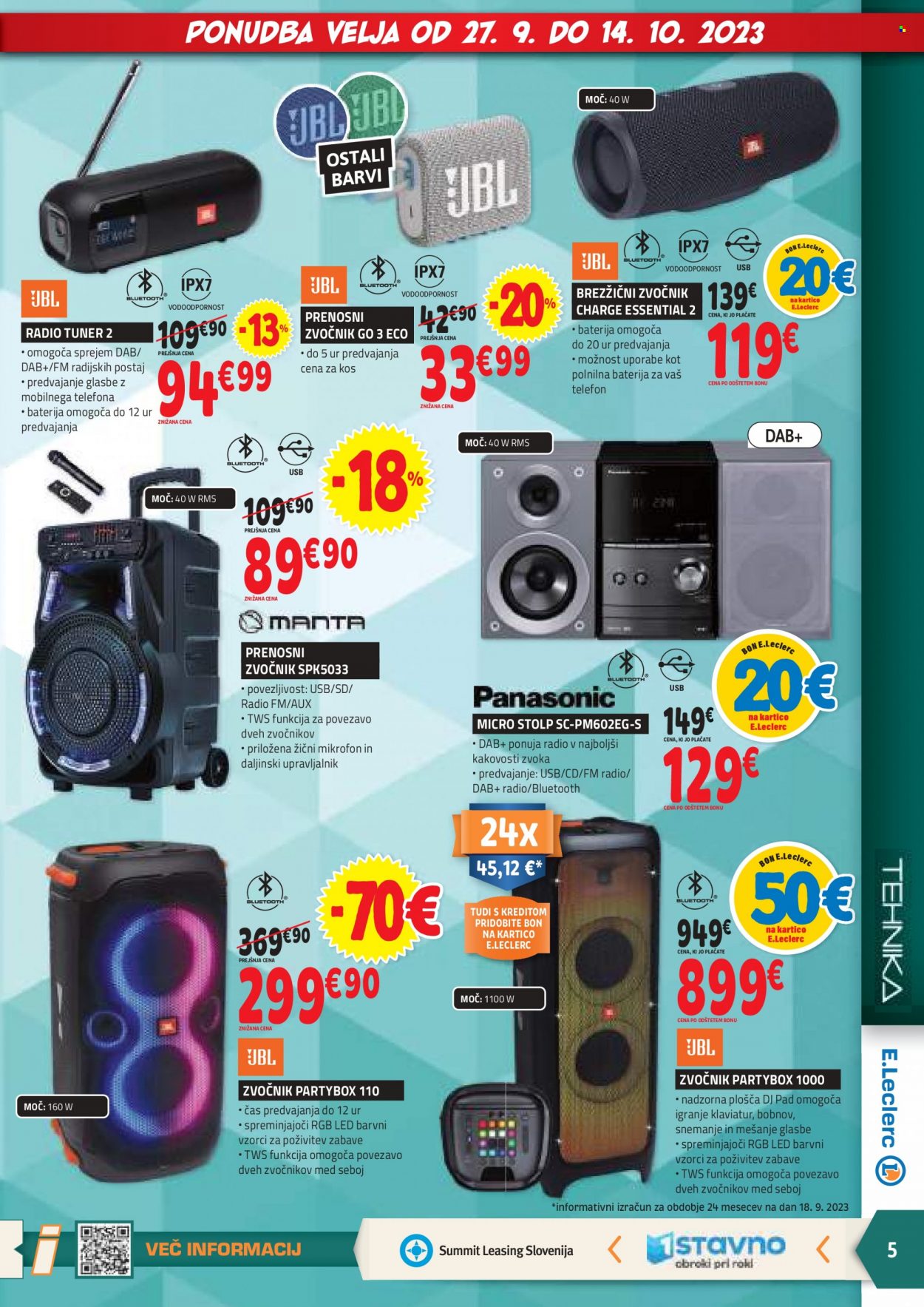 E.Leclerc katalog - 27.9.2023 - 7.10.2023. Stran 5