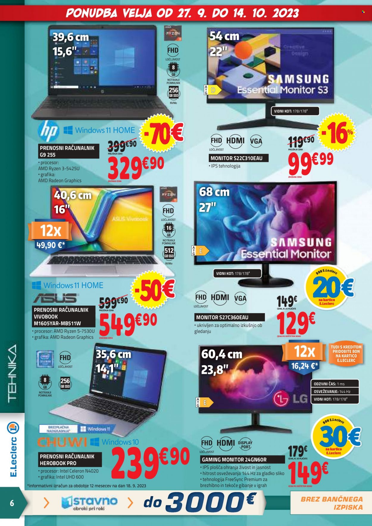 E.Leclerc katalog - 27.9.2023 - 7.10.2023. Stran 6