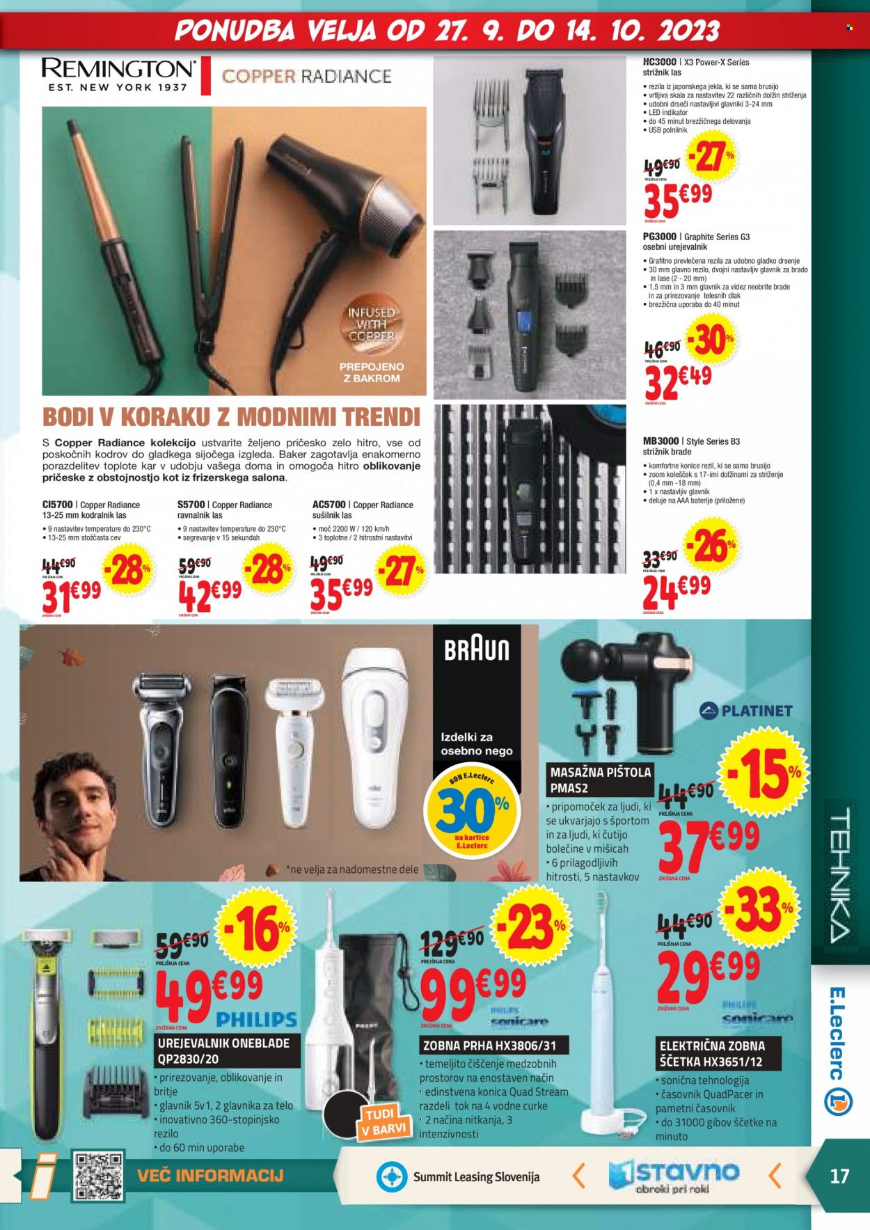 E.Leclerc katalog - 27.9.2023 - 7.10.2023. Stran 17