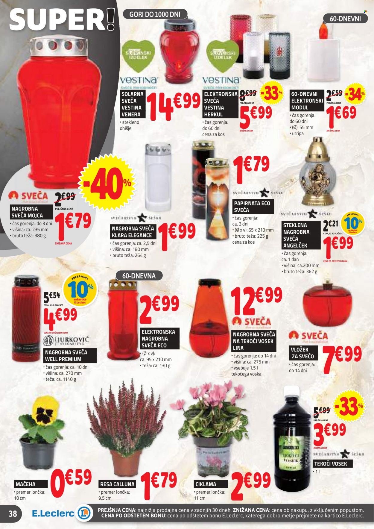 E.Leclerc katalog - 27.9.2023 - 7.10.2023. Stran 38