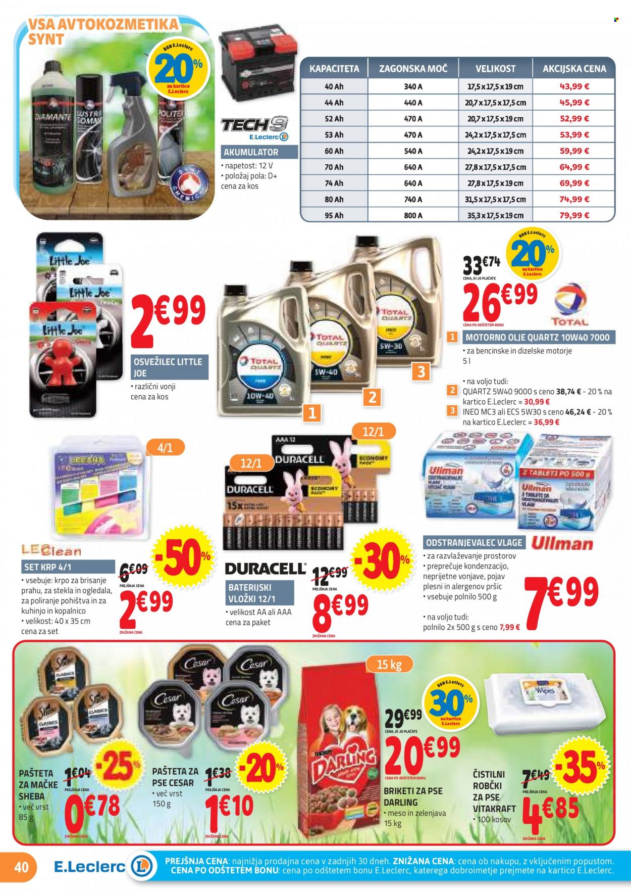 E.Leclerc katalog - 27.9.2023 - 7.10.2023. Stran 40