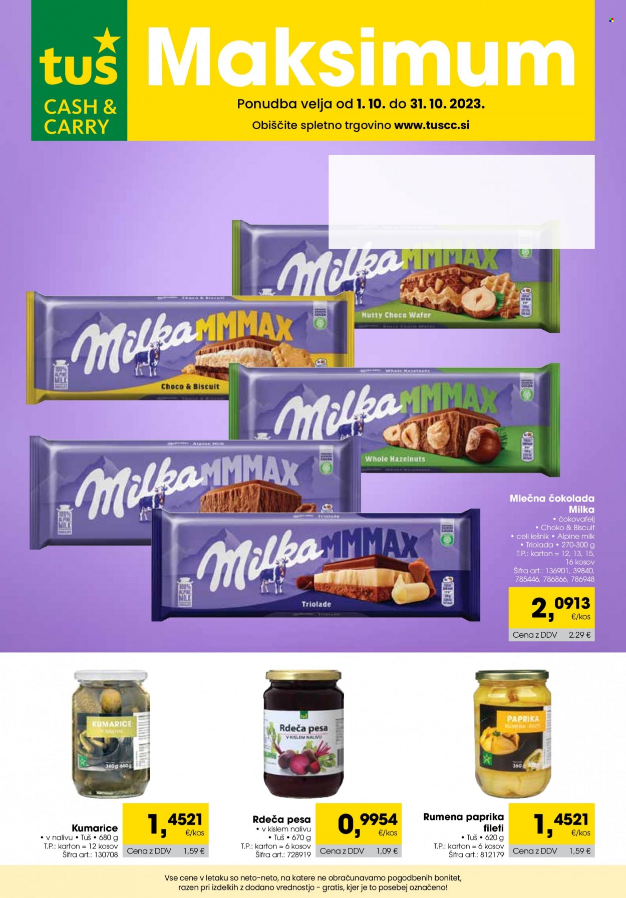 Tuš Cash & Carry katalog - 1.10.2023 - 31.10.2023. Stran 1