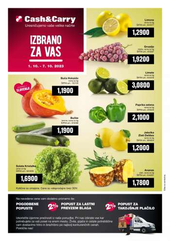 Mercator Cash & Carry katalog - 1.10.2023 - 7.10.2023.