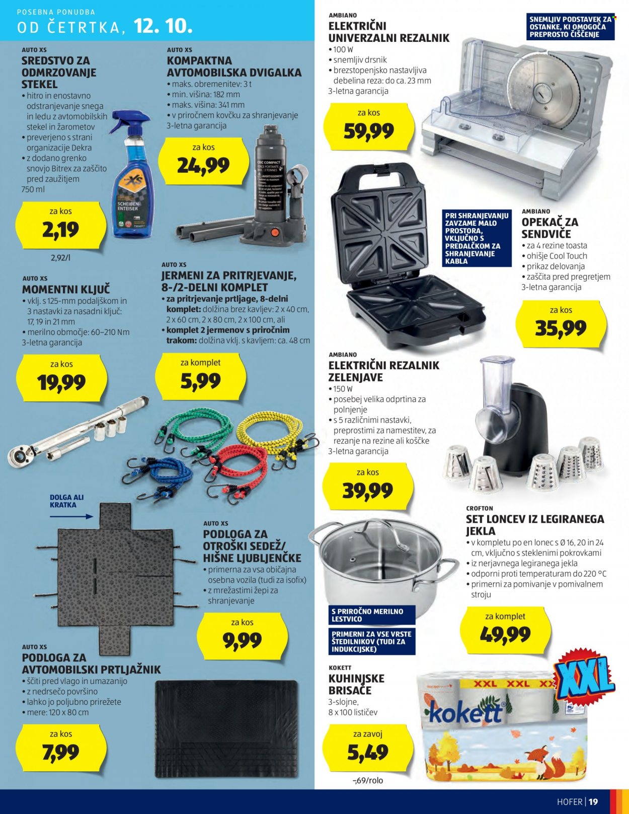 Hofer katalog - 5.10.2023 - 14.10.2023. Stran 19