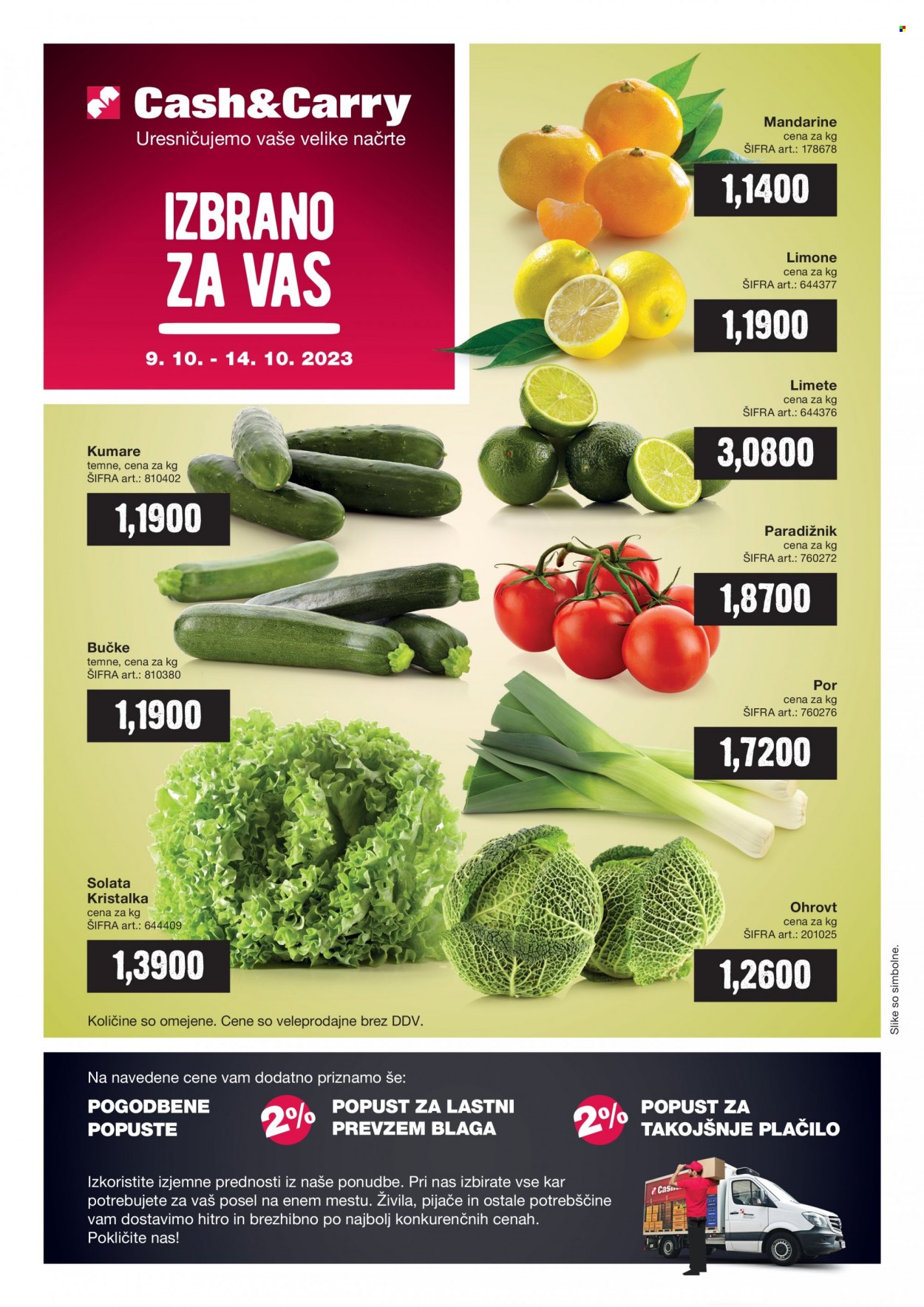 Mercator Cash & Carry katalog - 9.10.2023 - 14.10.2023. Stran 1