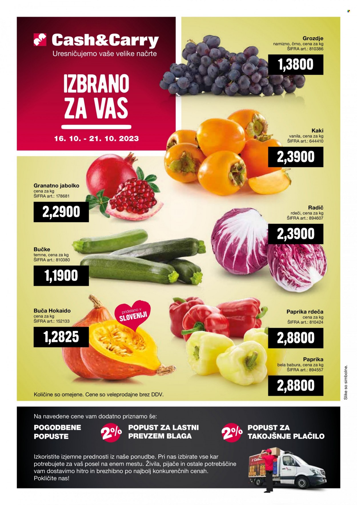 Mercator Cash & Carry katalog - 16.10.2023 - 21.10.2023. Stran 1