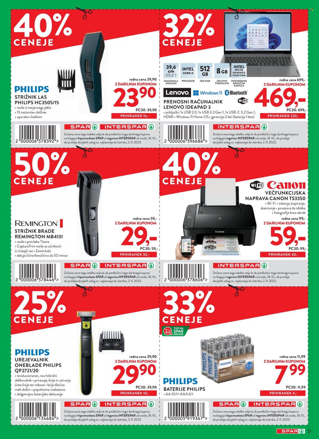 SPAR katalog - 18.10.2023 - 2.11.2023. Stran 35