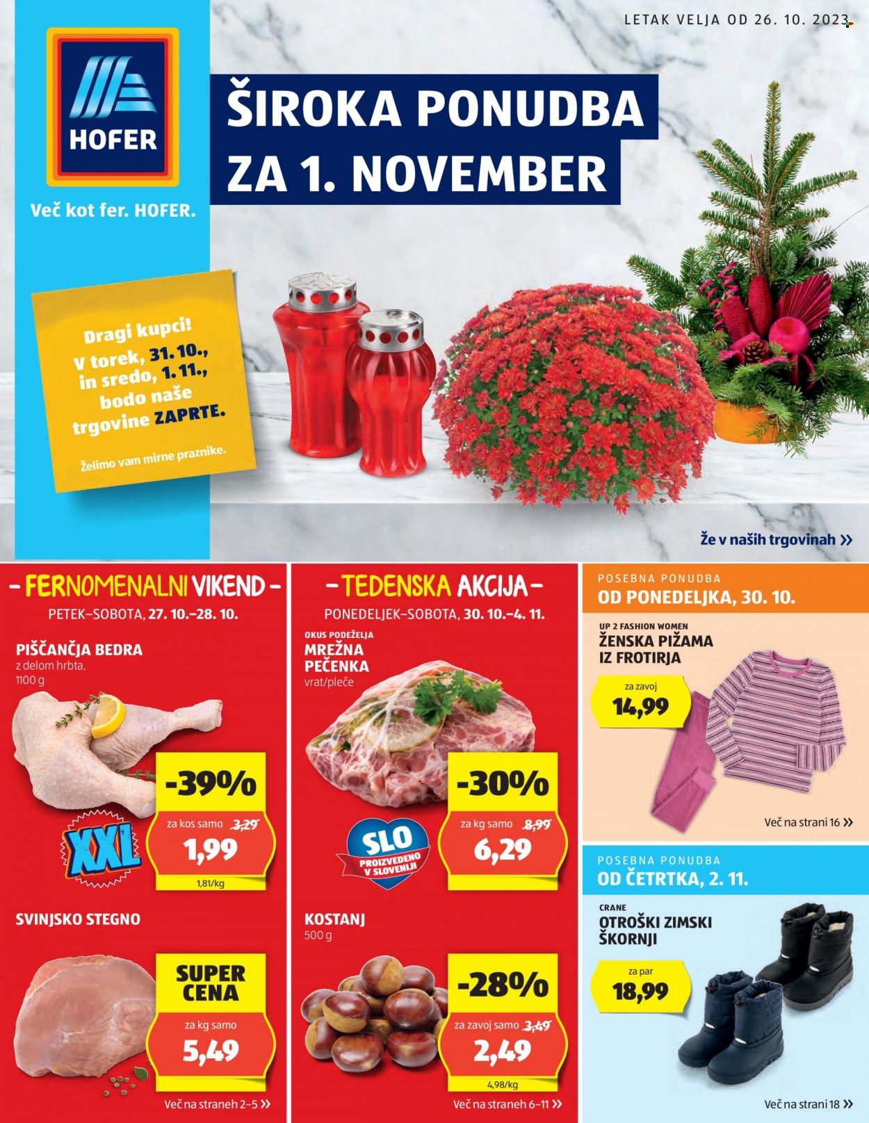 Hofer katalog - 26.10.2023 - 4.11.2023. Stran 1
