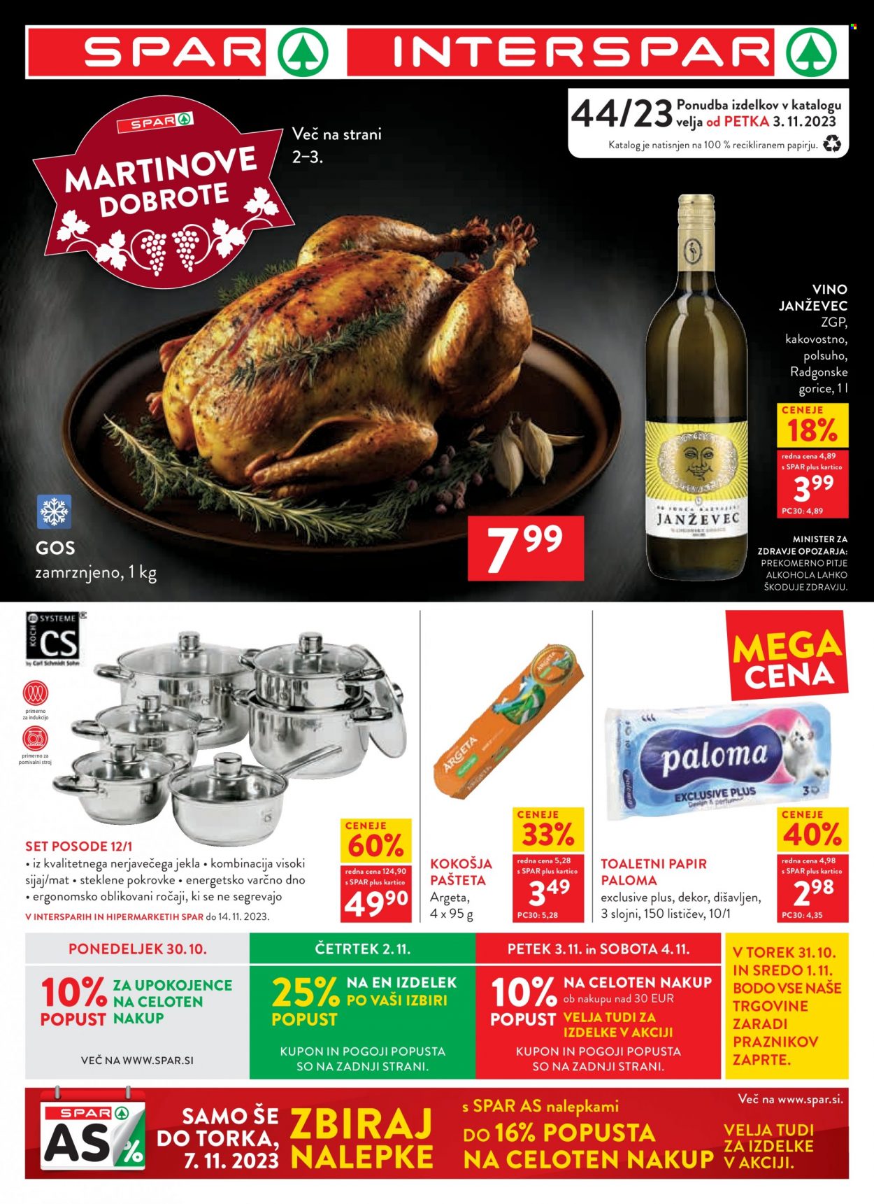 SPAR katalog - 3.11.2023 - 14.11.2023. Stran 1
