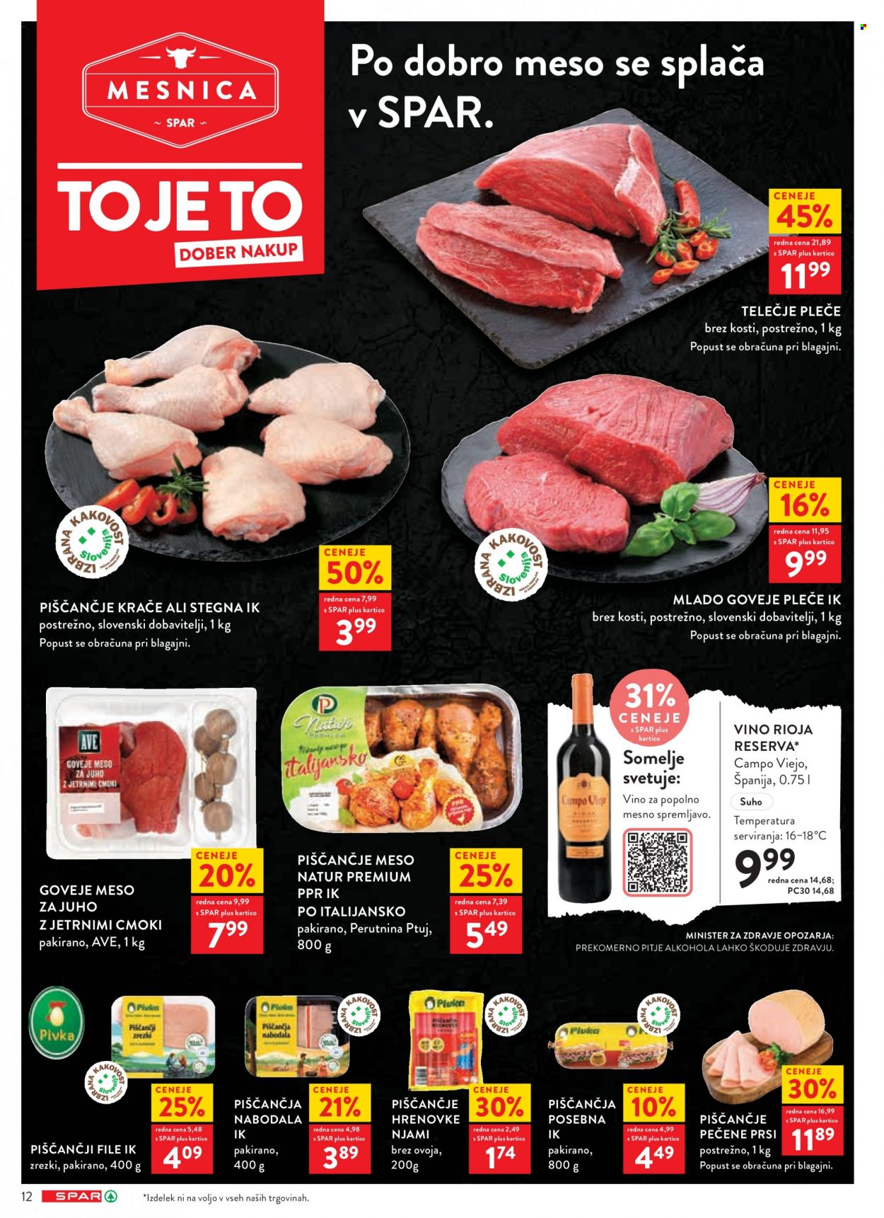 SPAR katalog - 3.11.2023 - 14.11.2023. Stran 12