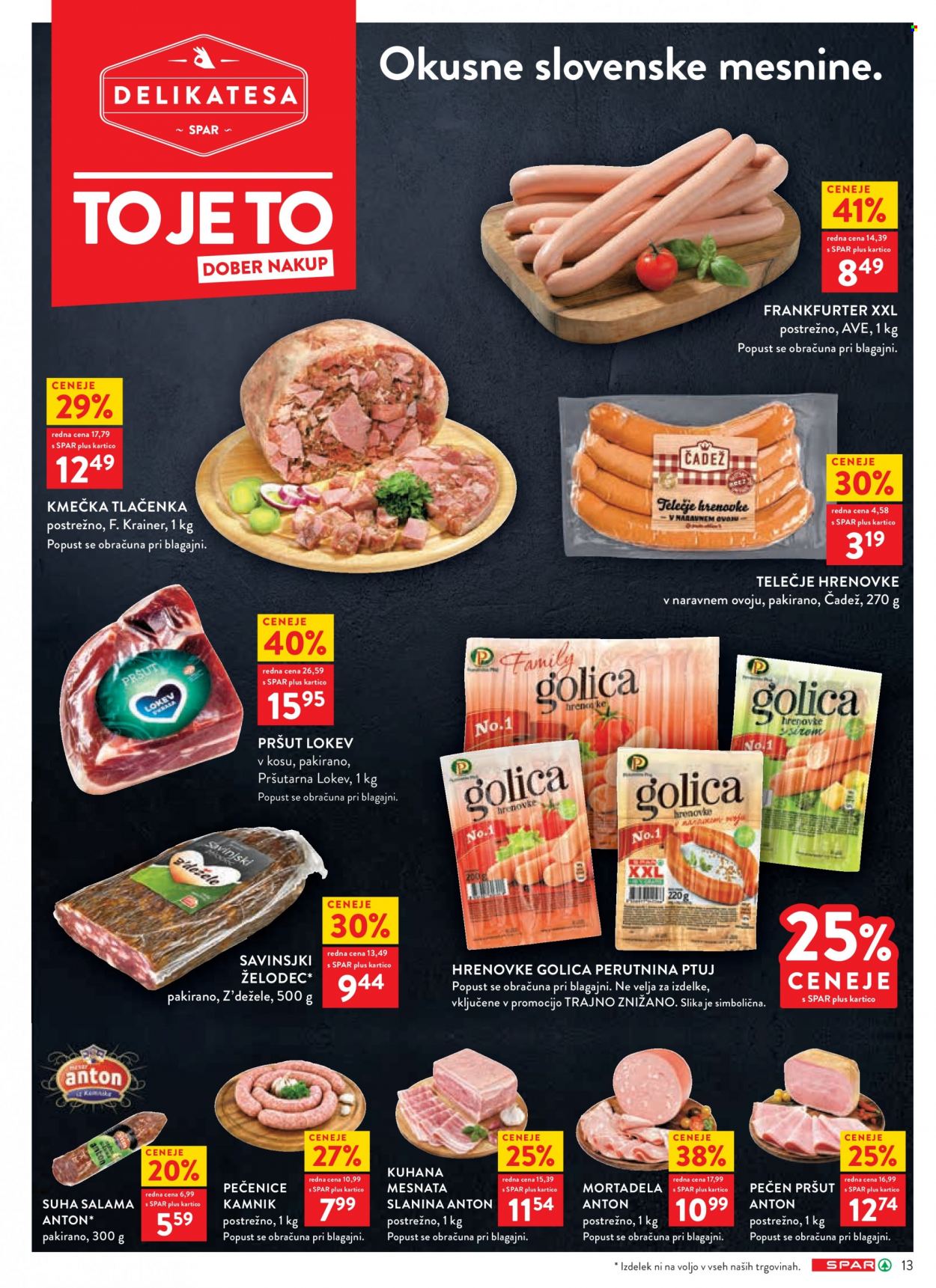 SPAR katalog - 3.11.2023 - 14.11.2023. Stran 13
