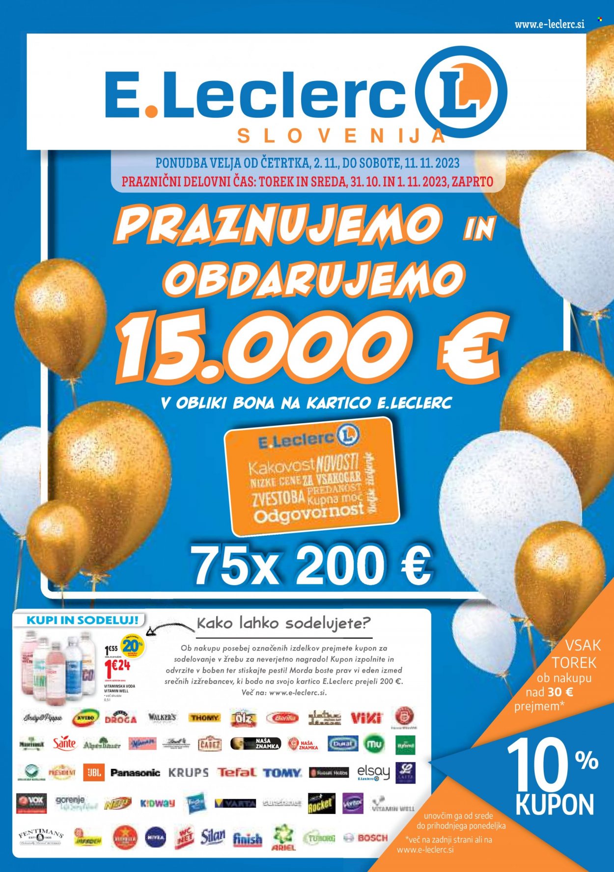 E.Leclerc katalog - 2.11.2023 - 11.11.2023. Stran 1