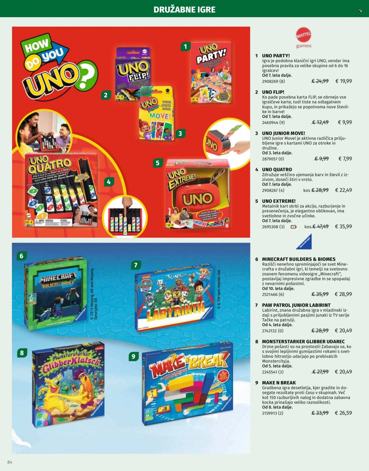 Müller katalog. Stran 84