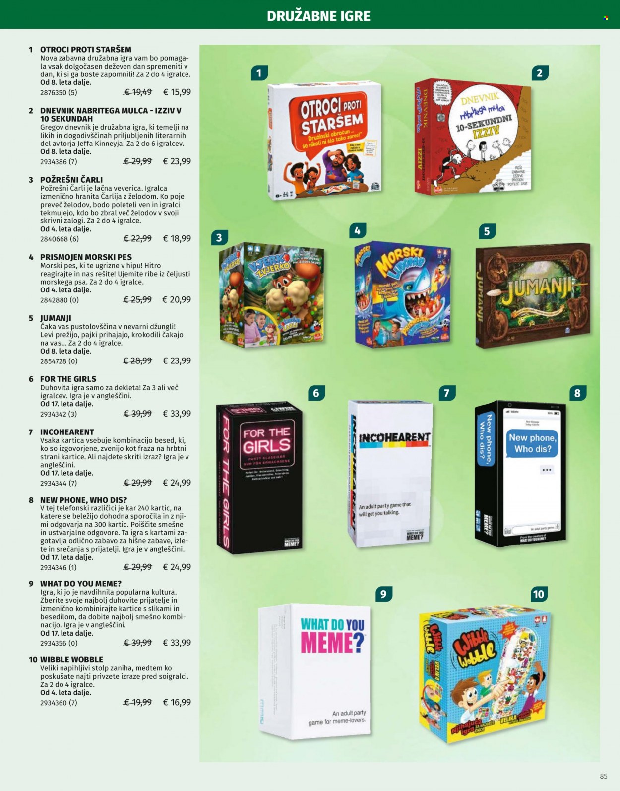 Müller katalog. Stran 85