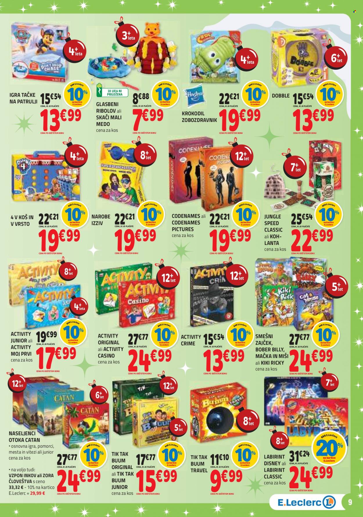 E.Leclerc katalog - 7.11.2023 - 5.12.2023. Stran 9