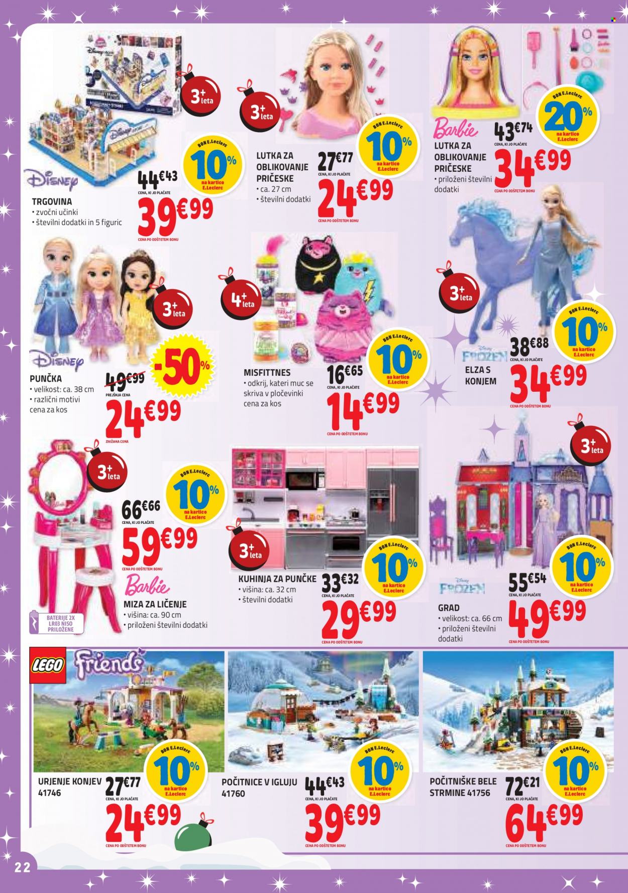 E.Leclerc katalog - 7.11.2023 - 5.12.2023. Stran 22