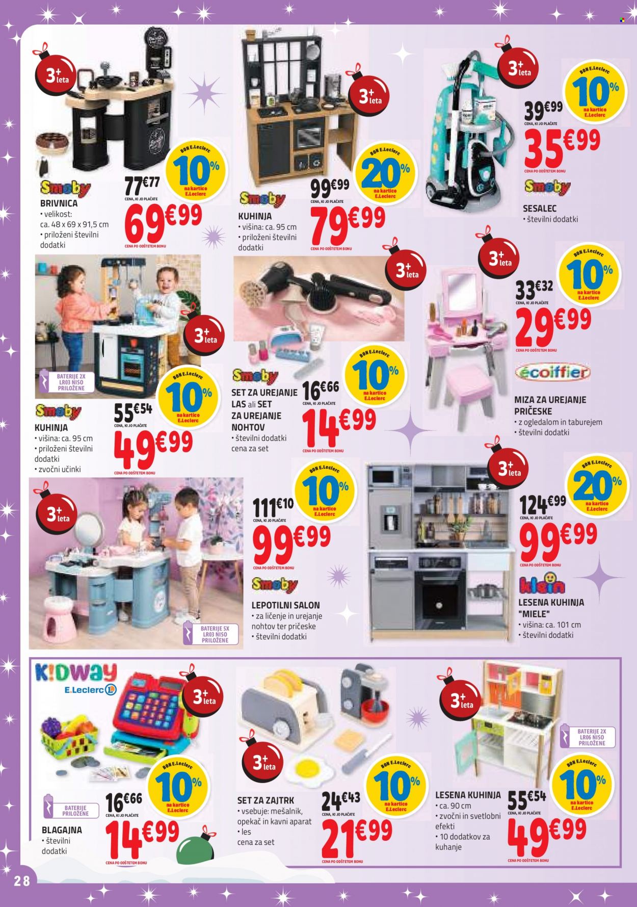 E.Leclerc katalog - 7.11.2023 - 5.12.2023. Stran 28