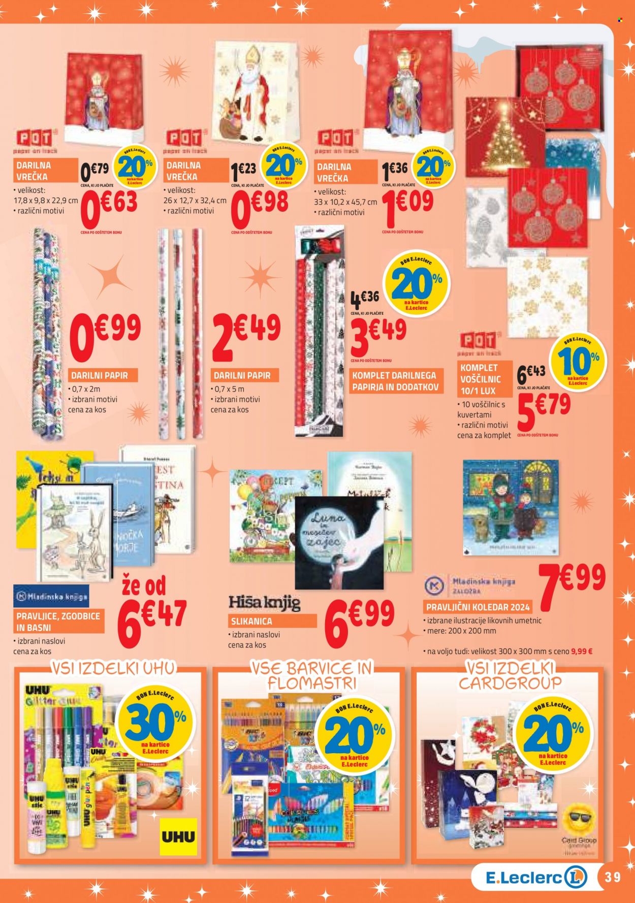 E.Leclerc katalog - 7.11.2023 - 5.12.2023. Stran 39