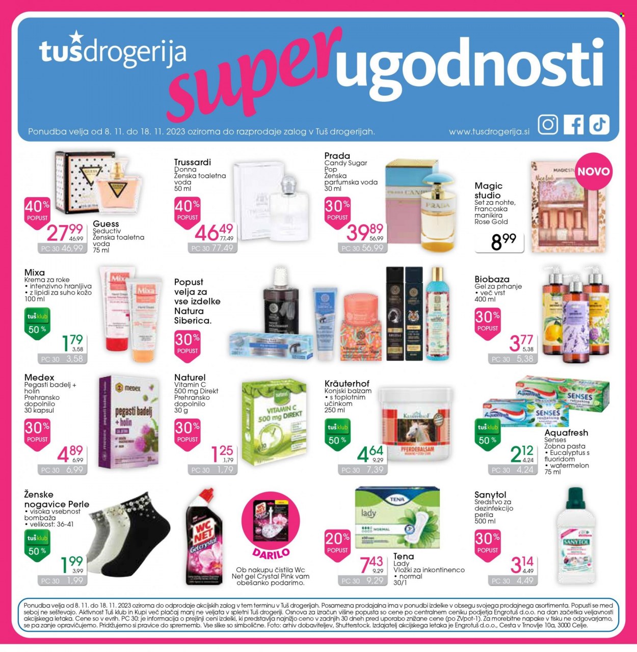 Tuš Drogeria katalog - 8.11.2023 - 18.11.2023. Stran 1