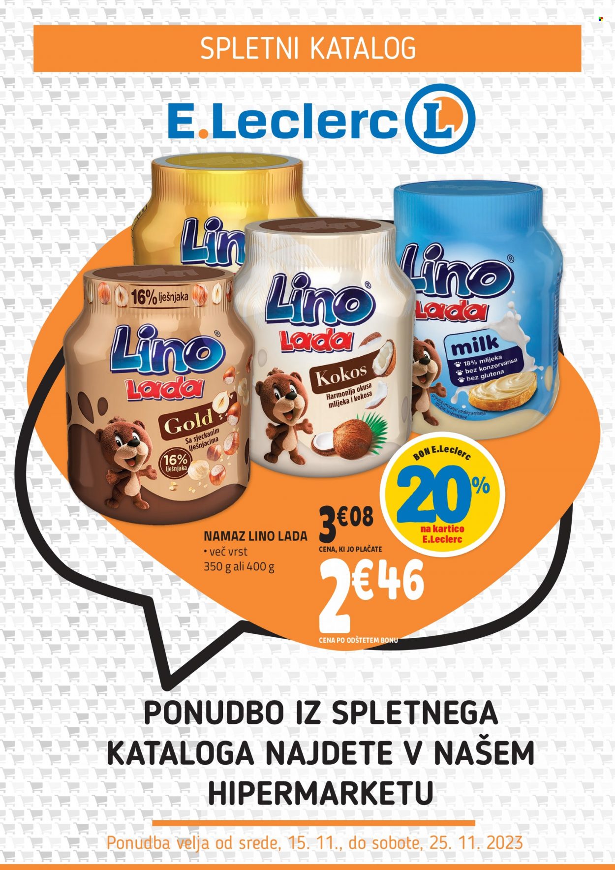 E.Leclerc katalog - 15.11.2023 - 25.11.2023. Stran 1