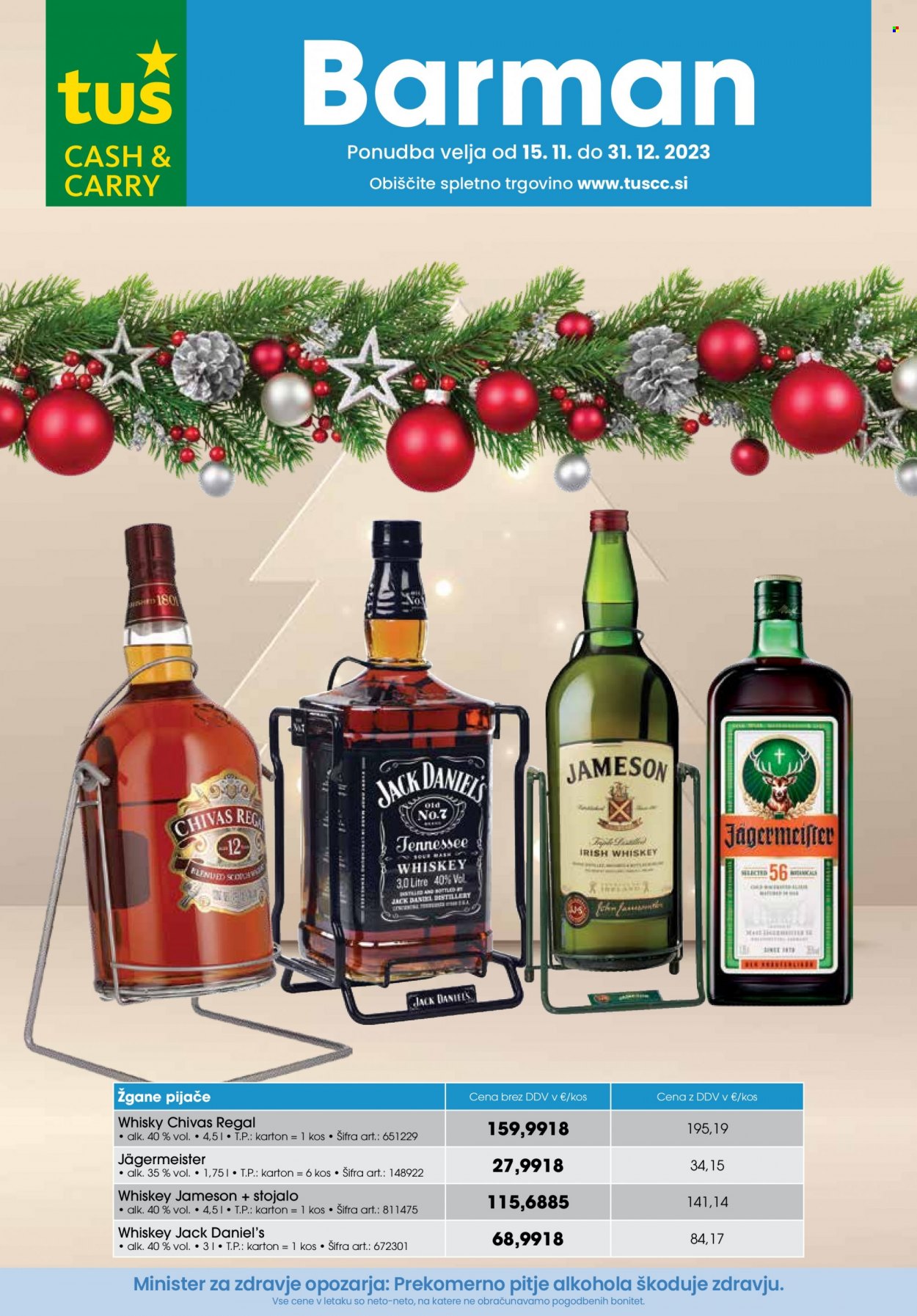 Tuš Cash & Carry katalog - 15.11.2023 - 31.12.2023. Stran 1