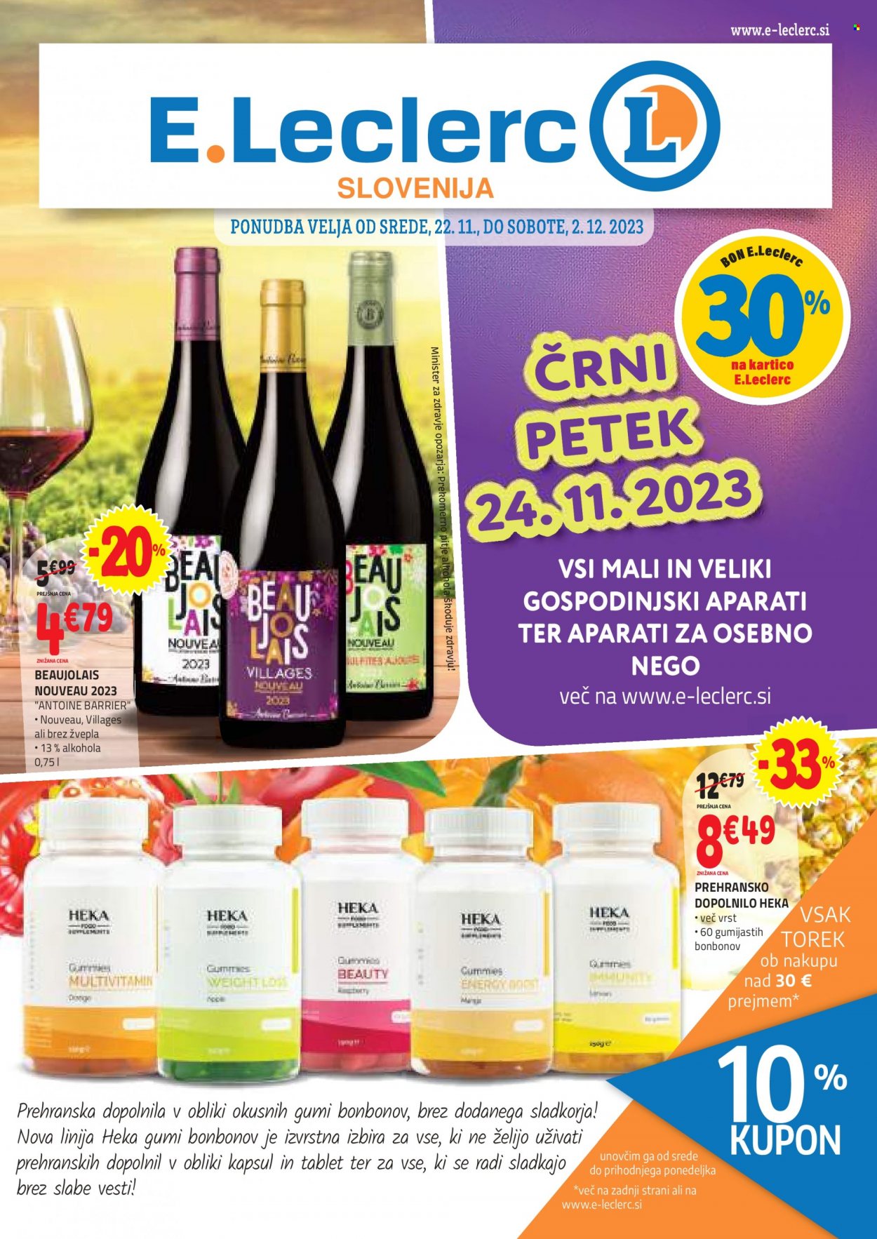 E.Leclerc katalog - 22.11.2023 - 2.12.2023. Stran 1
