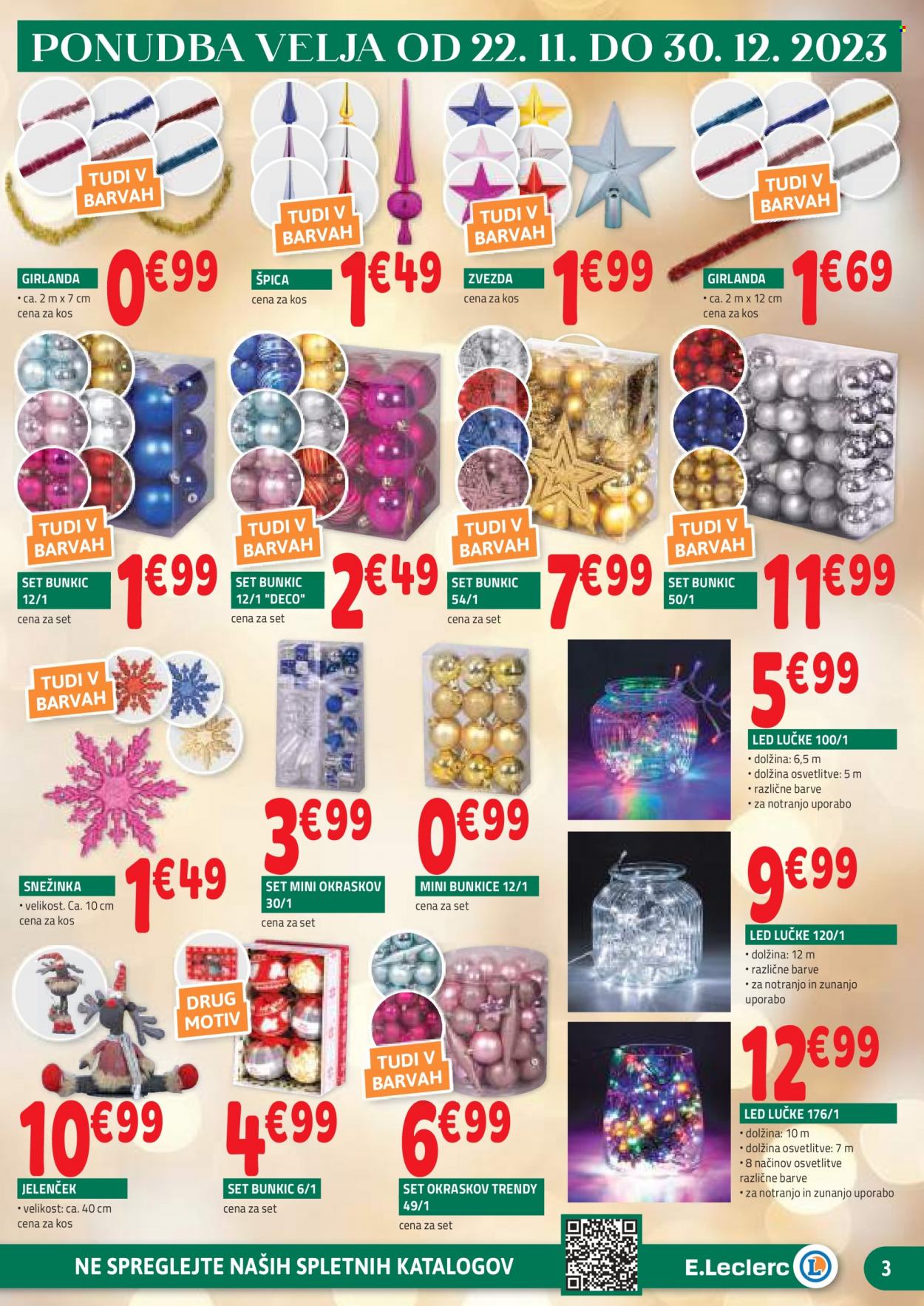 E.Leclerc katalog - 22.11.2023 - 2.12.2023. Stran 3