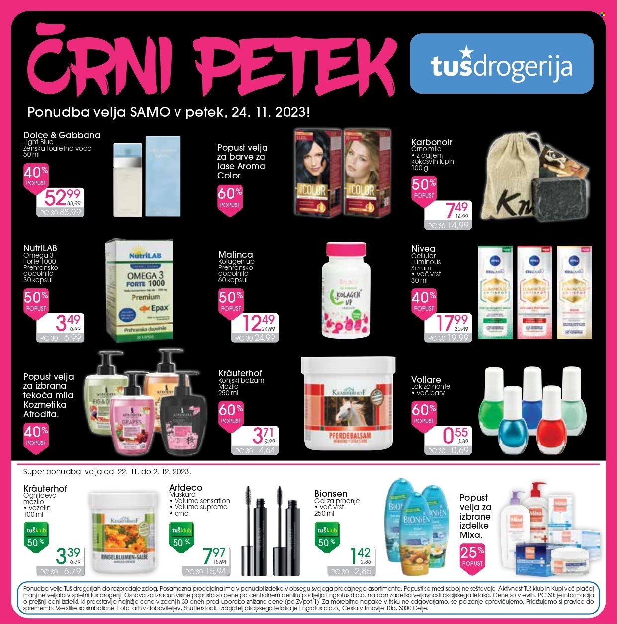 Tuš Drogeria katalog - 24.11.2023 - 24.11.2023. Stran 1