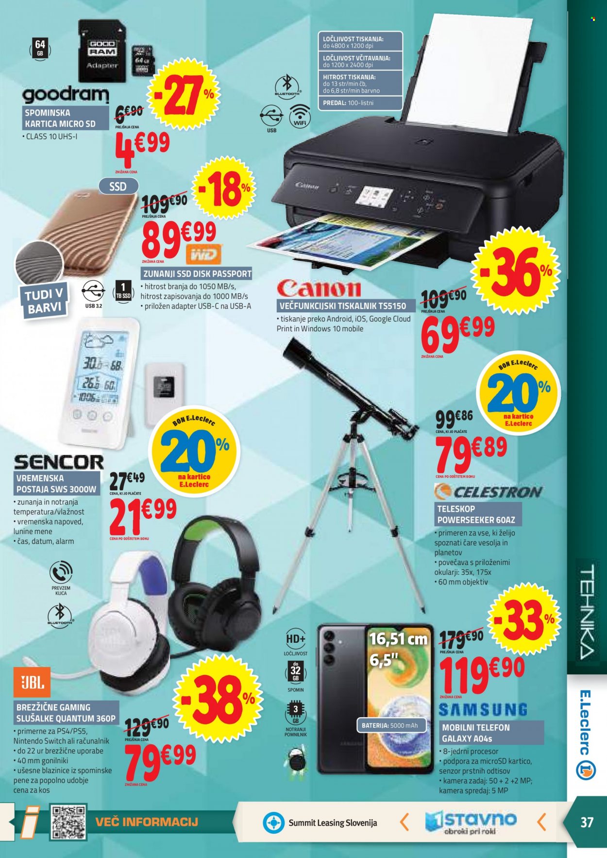 E.Leclerc katalog - 29.11.2023 - 9.12.2023. Stran 37