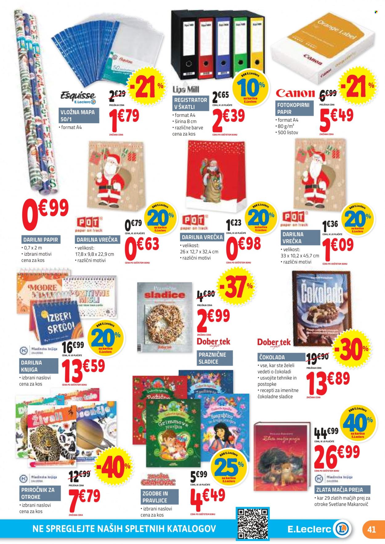 E.Leclerc katalog - 29.11.2023 - 9.12.2023. Stran 41