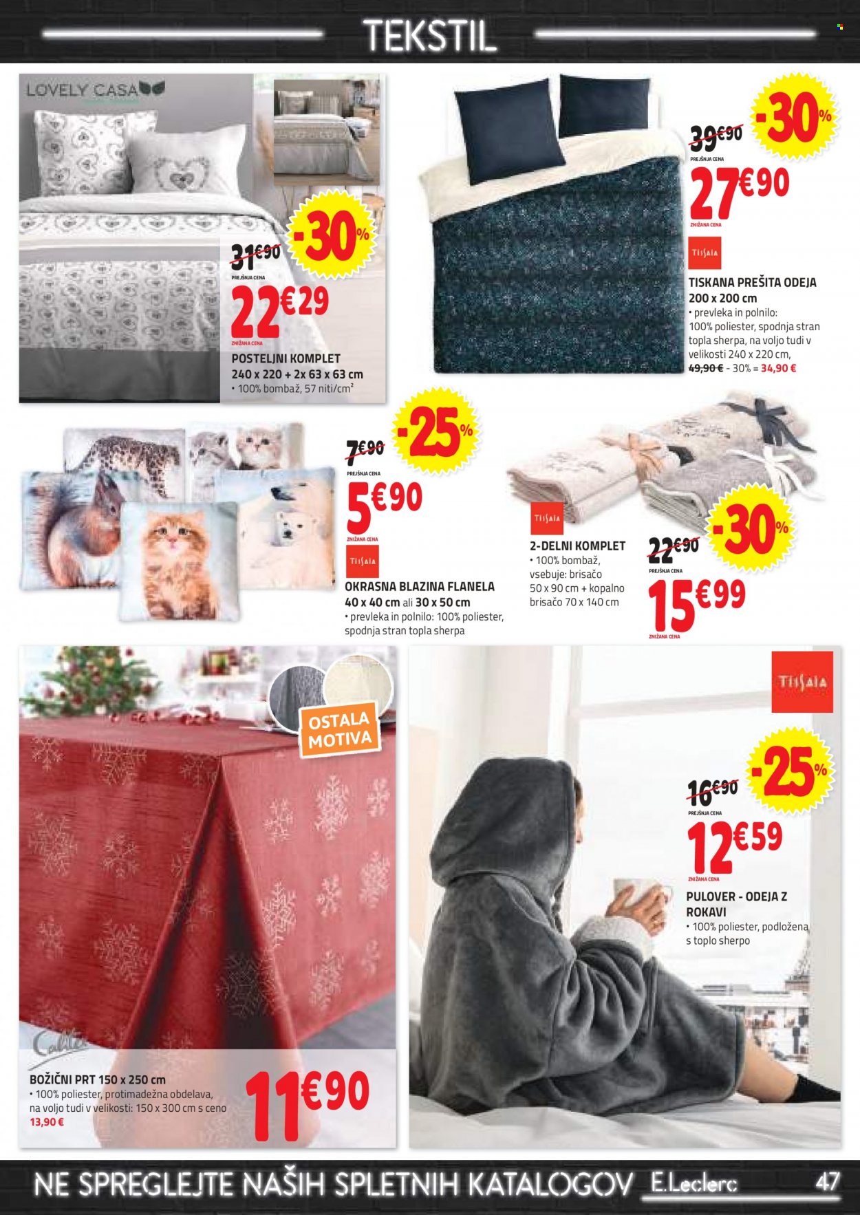 E.Leclerc katalog - 29.11.2023 - 9.12.2023. Stran 47