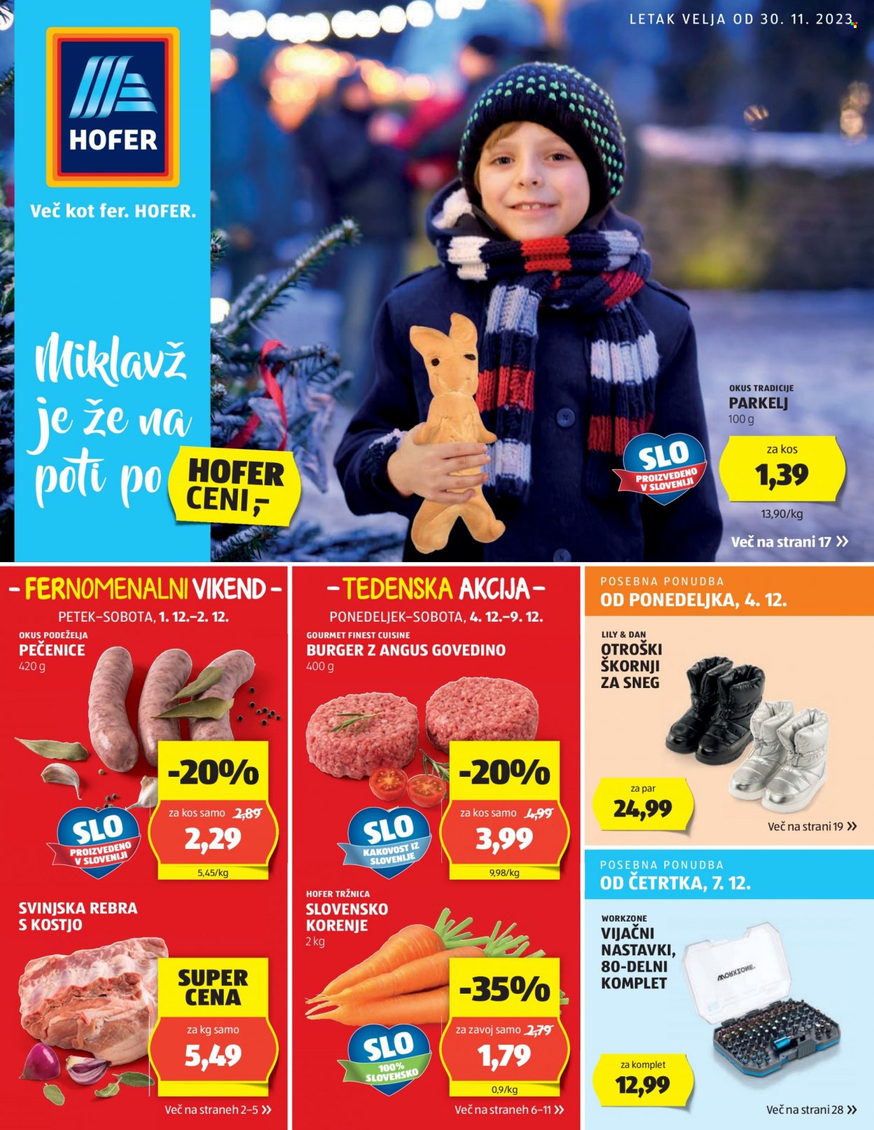 Hofer katalog - 30.11.2023 - 9.12.2023. Stran 1