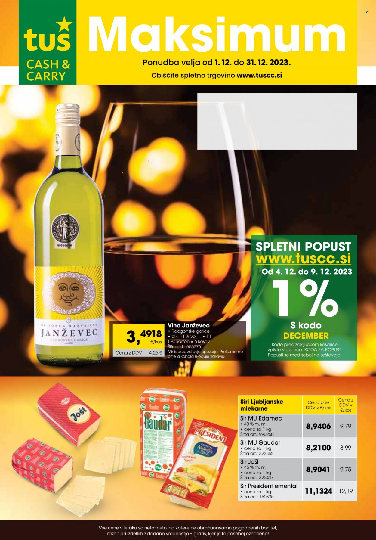Tuš Cash & Carry katalog - 1.12.2023 - 31.12.2023. Stran 1