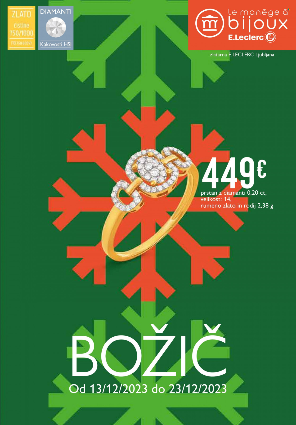 E.Leclerc katalog - 13.12.2023 - 23.12.2023. Stran 1