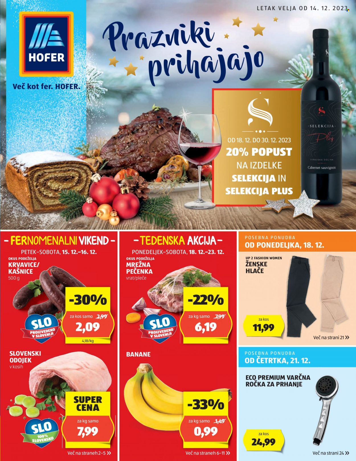 Hofer katalog - 14.12.2023 - 23.12.2023. Stran 1