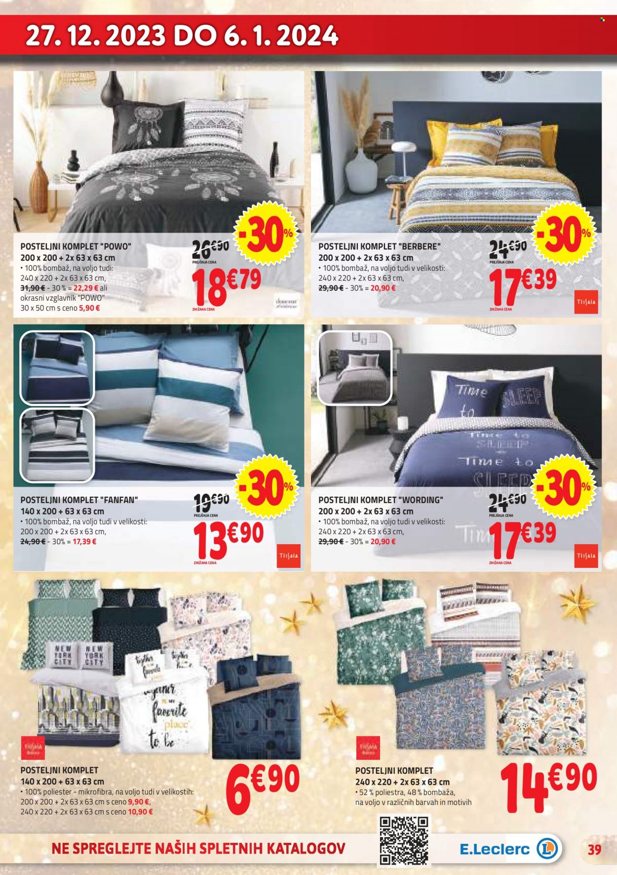 E.Leclerc katalog - 20.12.2023 - 6.1.2024. Stran 39