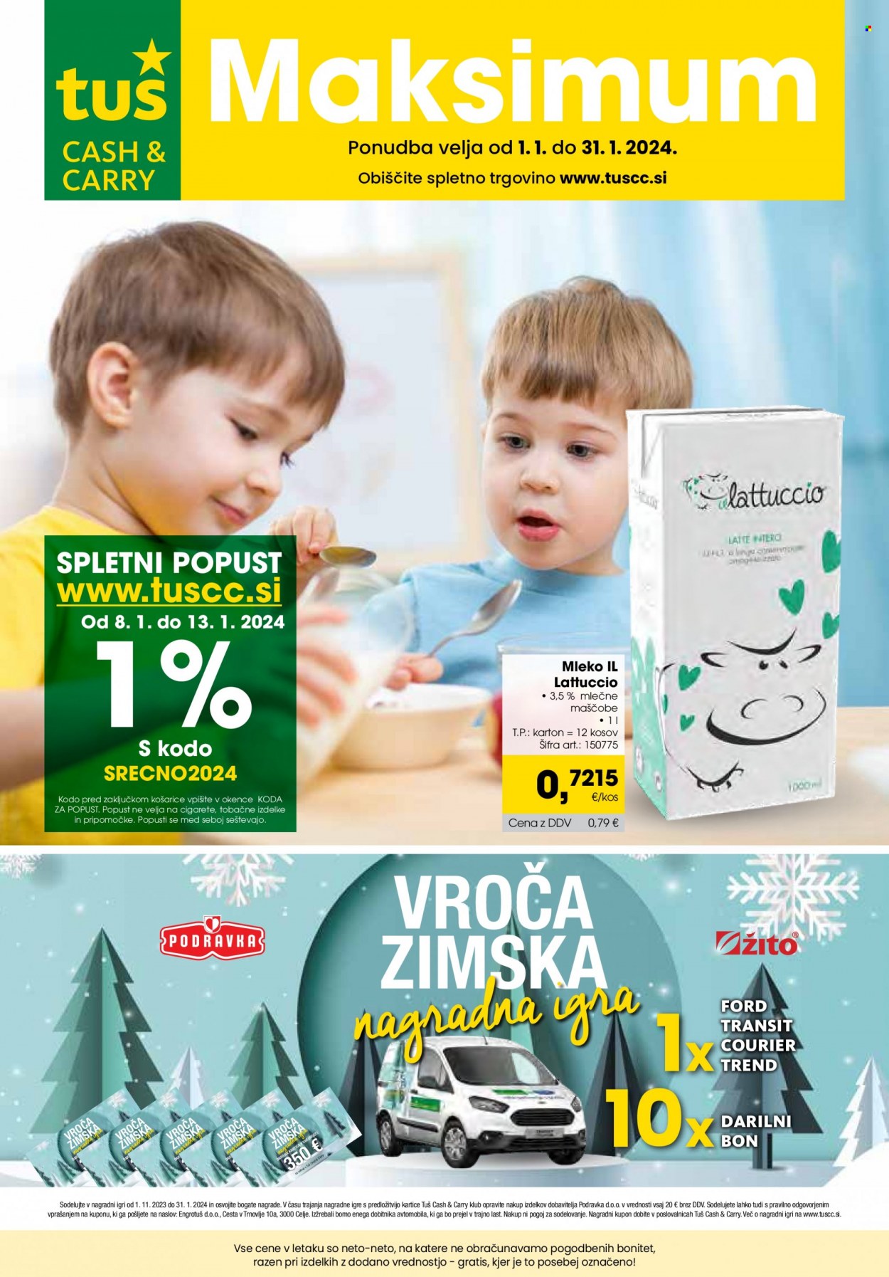 Tuš Cash & Carry katalog - 1.1.2024 - 31.1.2024. Stran 1