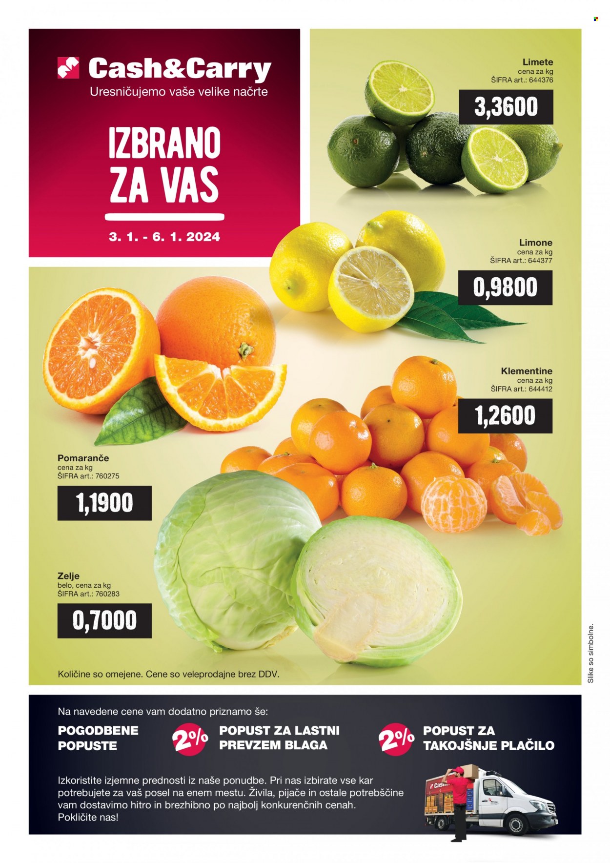 Mercator Cash & Carry katalog - 3.1.2024 - 6.1.2024. Stran 1