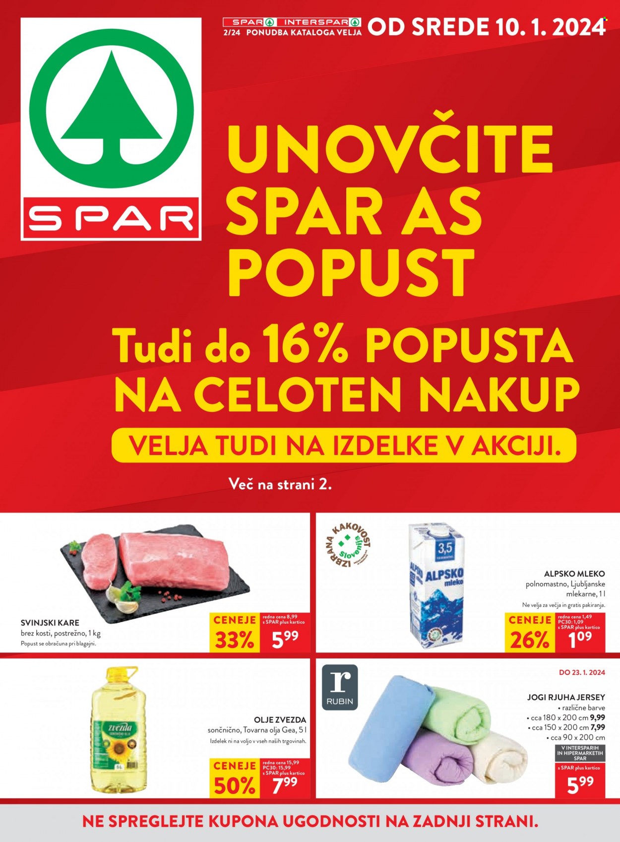 SPAR katalog - 10.1.2024 - 23.1.2024. Stran 1