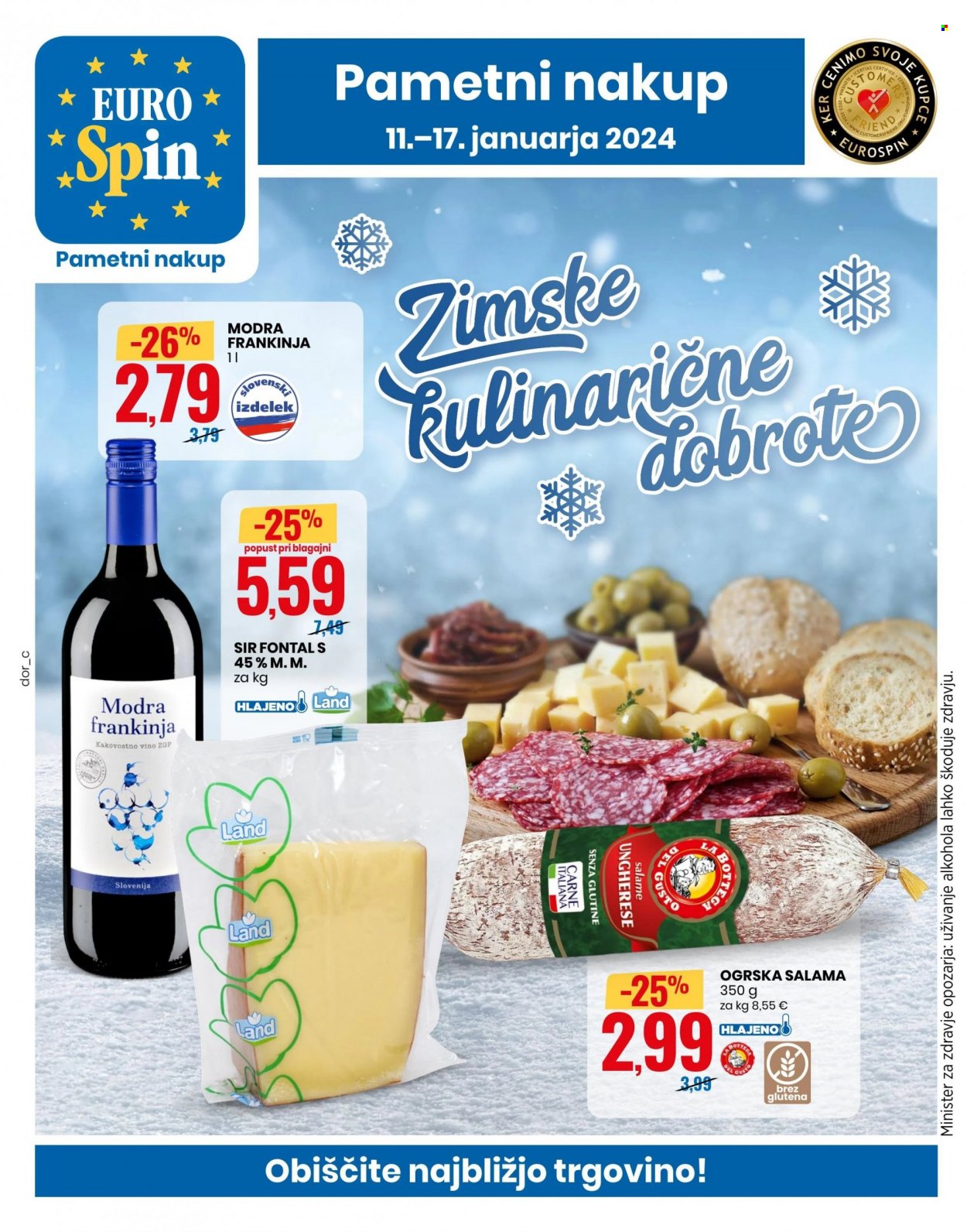 EuroSpin katalog - 11.1.2024 - 17.1.2024. Stran 1