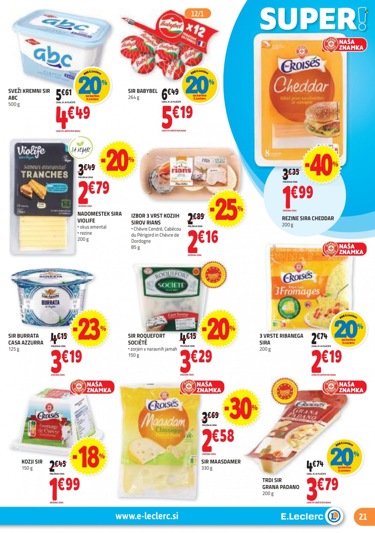 E.Leclerc katalog - 10.1.2024 - 20.1.2024. Stran 21