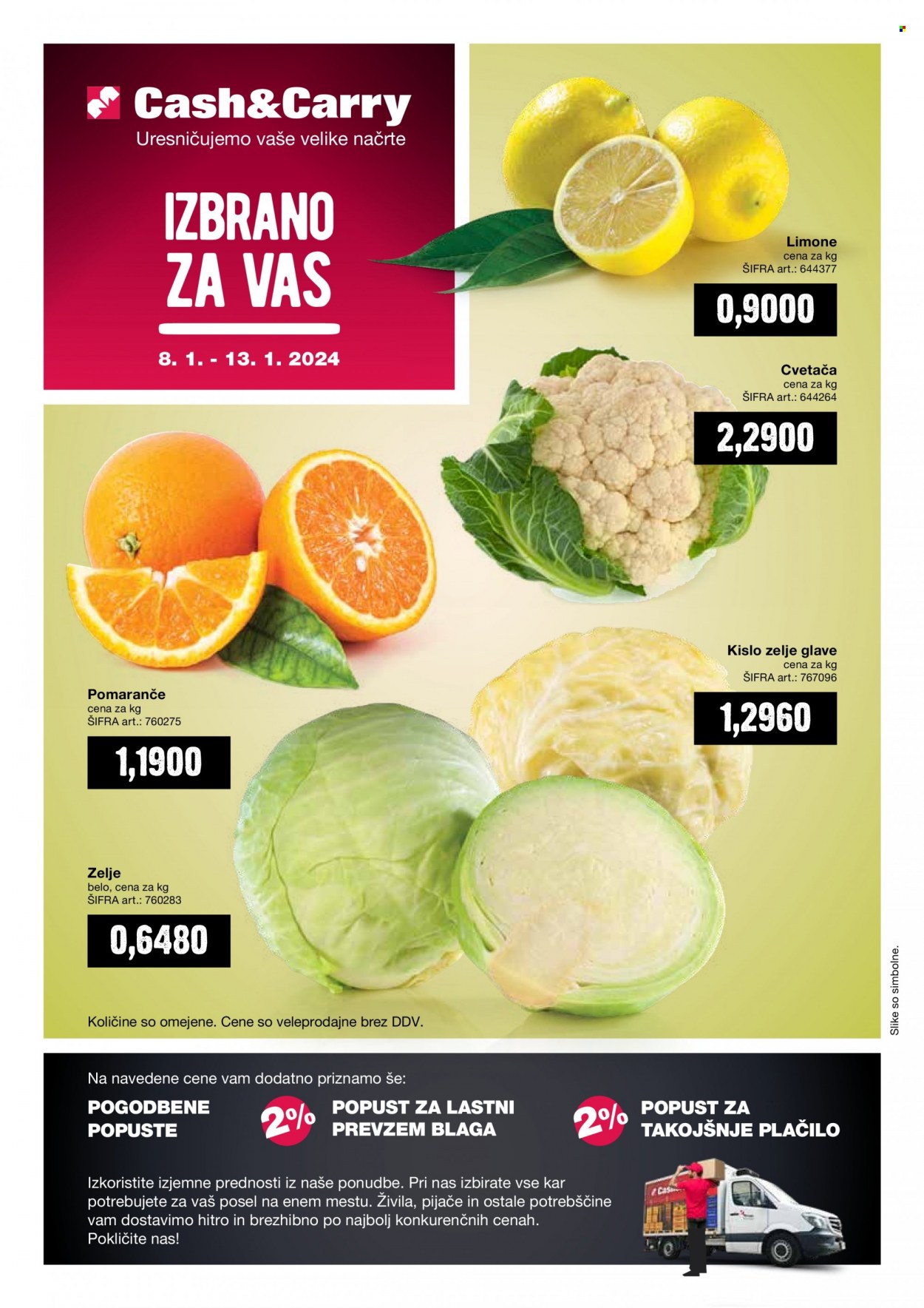 Mercator Cash & Carry katalog - 8.1.2024 - 13.1.2024. Stran 1