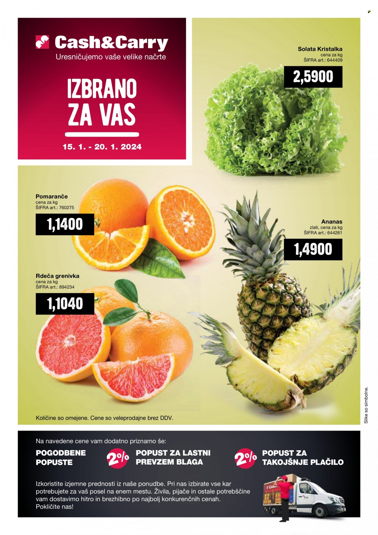 Mercator Cash & Carry katalog - 15.1.2024 - 20.1.2024. Stran 1