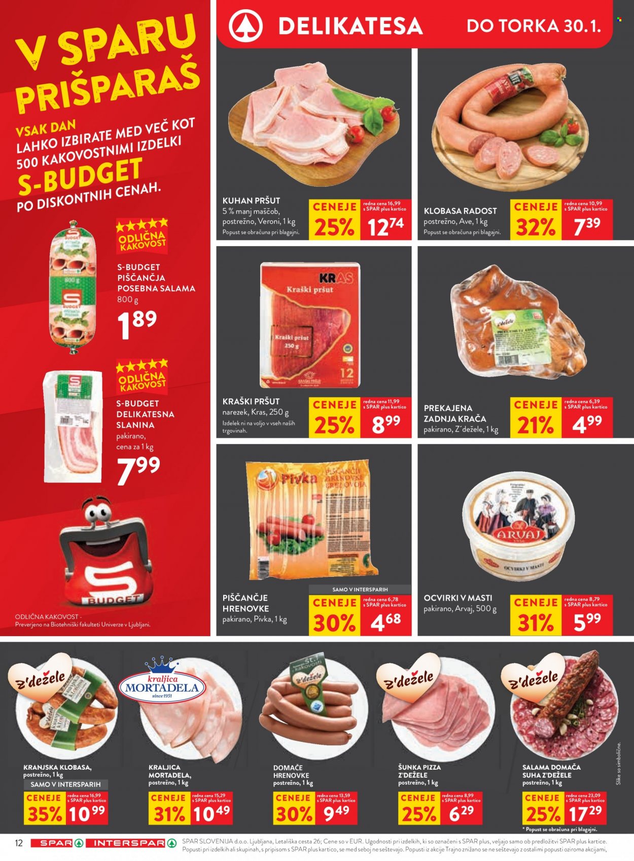 SPAR katalog - 24.1.2024 - 30.1.2024. Stran 12