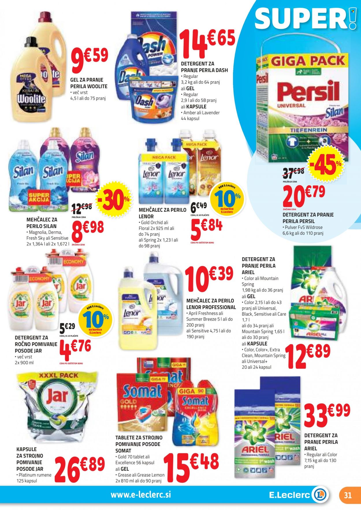E.Leclerc katalog - 24.1.2024 - 3.2.2024. Stran 31