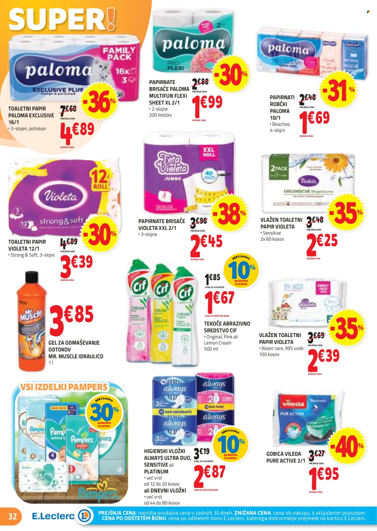 E.Leclerc katalog - 31.1.2024 - 10.2.2024. Stran 32
