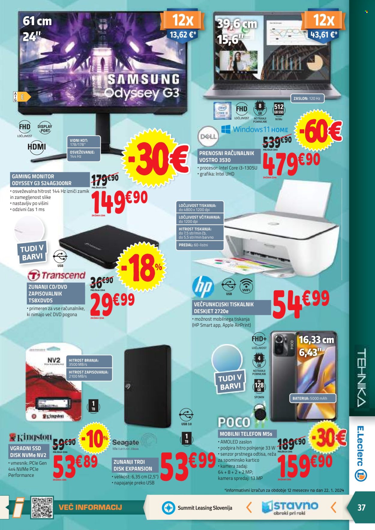 E.Leclerc katalog - 31.1.2024 - 10.2.2024. Stran 37