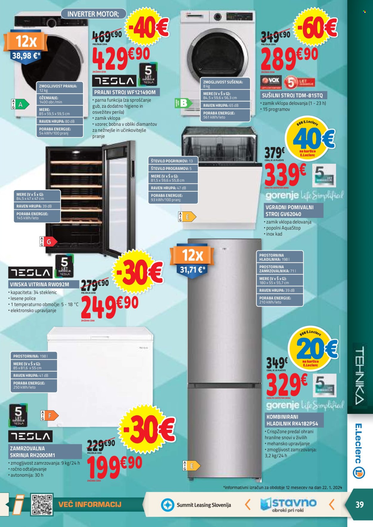 E.Leclerc katalog - 31.1.2024 - 10.2.2024. Stran 39