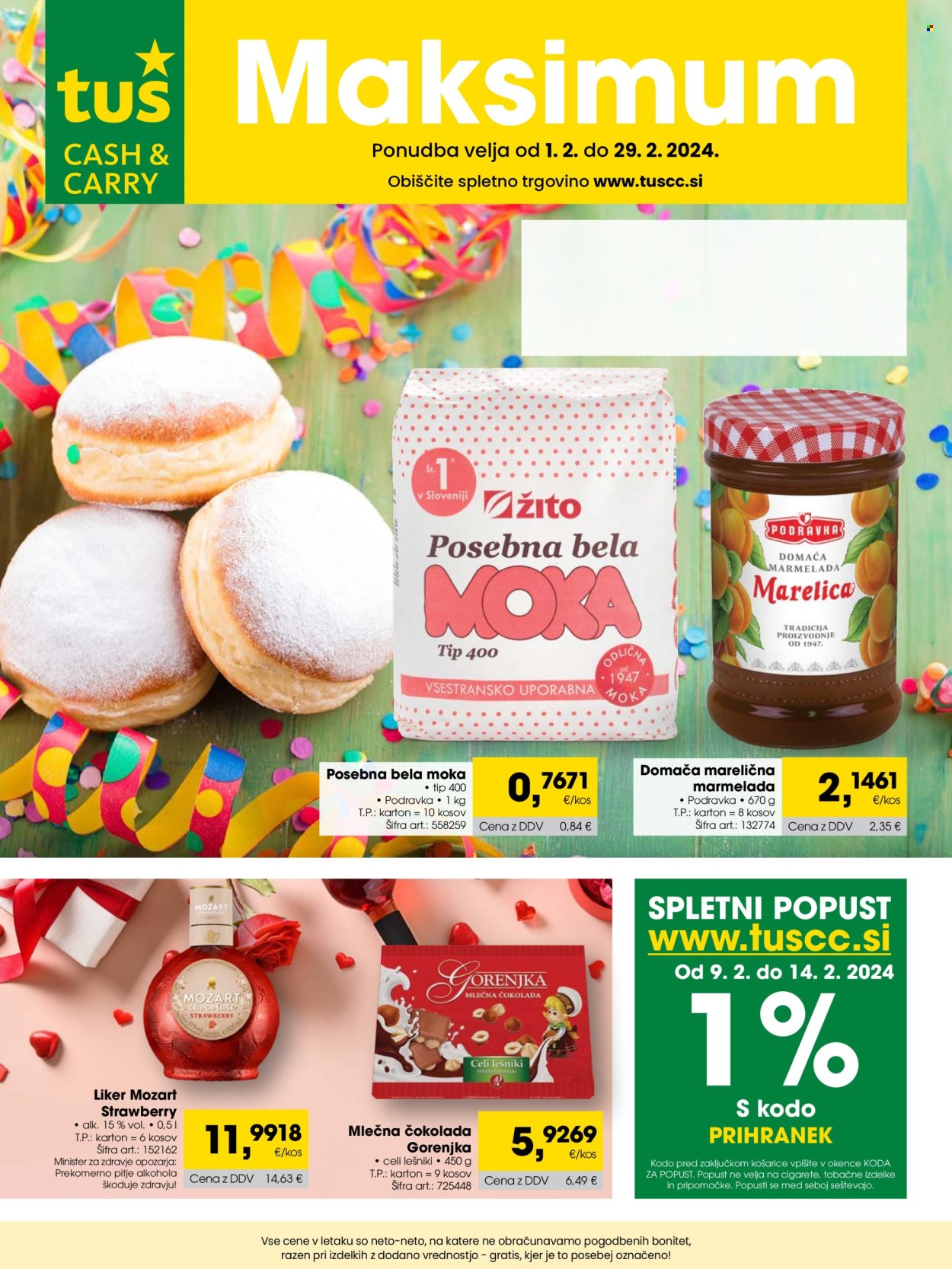 Tuš Cash & Carry katalog - 1.2.2024 - 29.2.2024. Stran 1