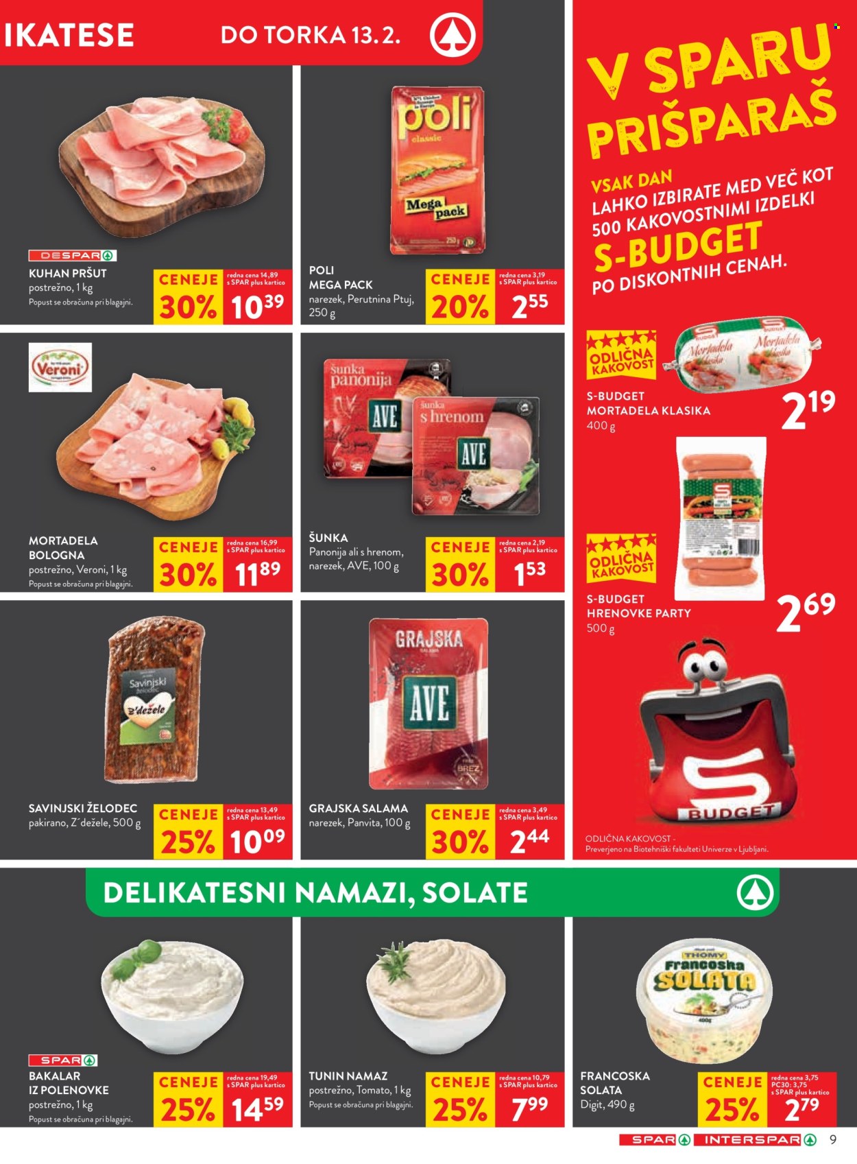 SPAR katalog - 7.2.2024 - 20.2.2024. Stran 9